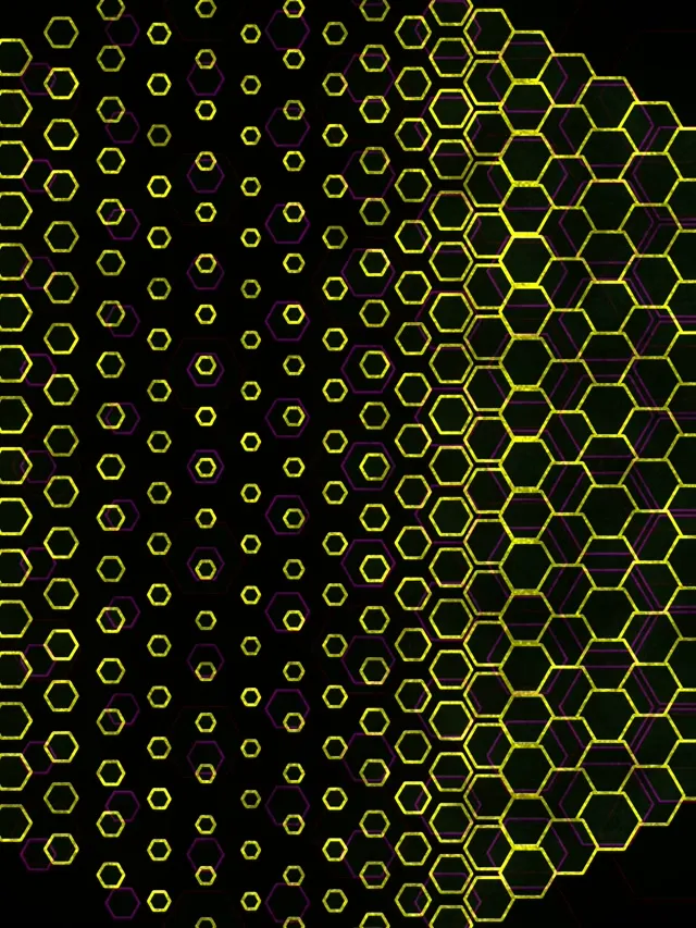 3:4 iPad Portrait 60fps Screensaver Neon Tunnel Background Edits Yellow Neon