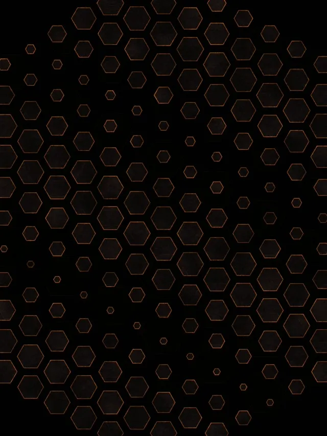 3:4 iPad Portrait 60fps Screensaver Neon Tunnel Hexagons Orange Motion