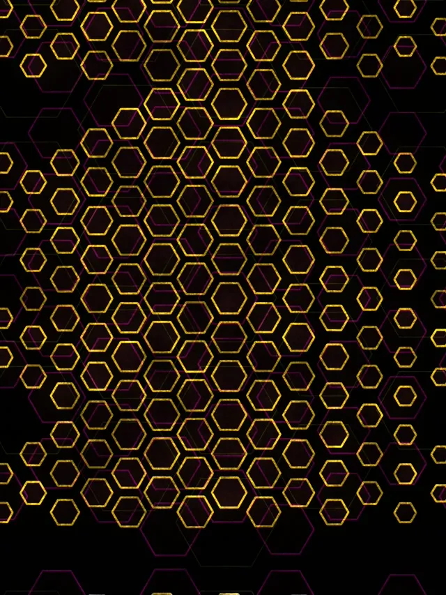 3:4 iPad Portrait 60FPS Screensaver Neon Tunnel VJ Animation Glowing Hexagon
