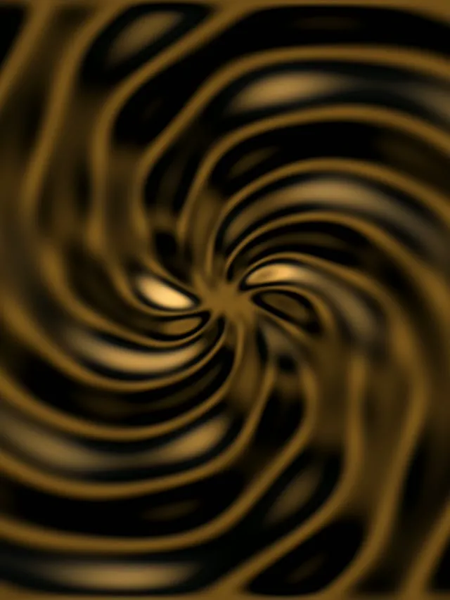 3:4 iPad Portrait 60fps Screensaver Neon Tunnel Vj Animation Gold Spiral