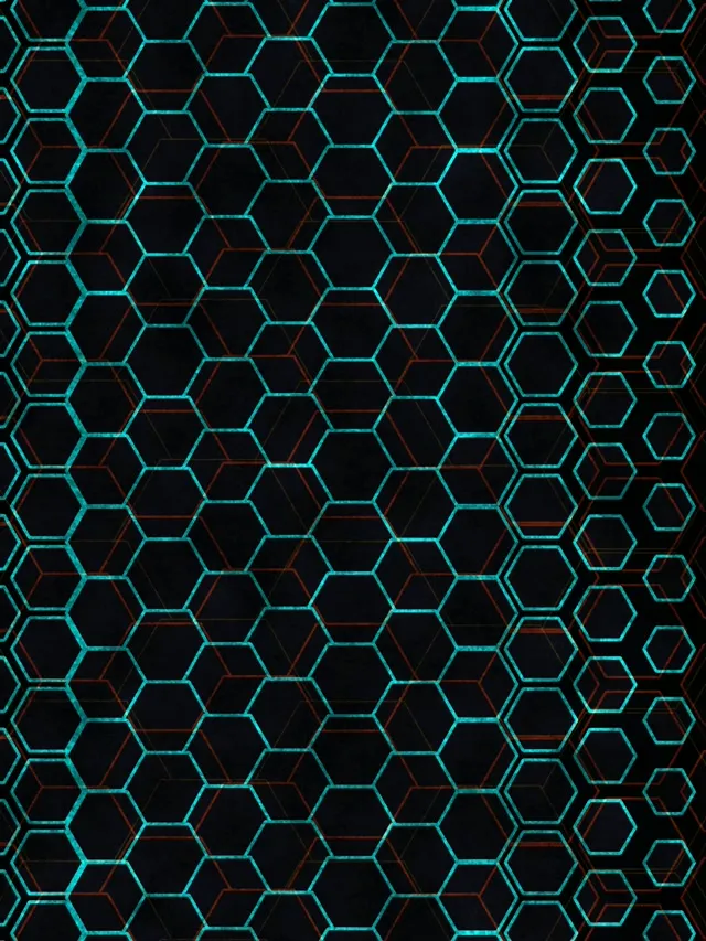 3:4 iPad Portrait 60fps Screensaver Neon Tunnel VJ Loop Cyan Geometric Shapes