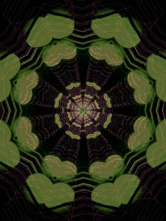3:4 iPad Portrait 60fps Screensaver Neon Tunnel VJ Loop Green Purple Spiral Descent