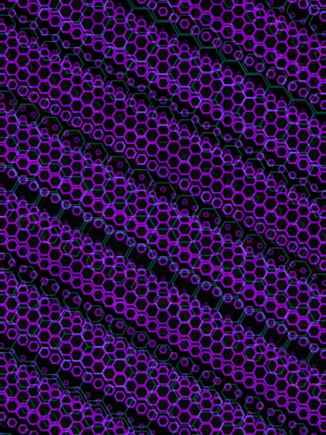3:4 iPad Portrait 60fps Screensaver Neon Tunnel VJ Loop Purple Geometric