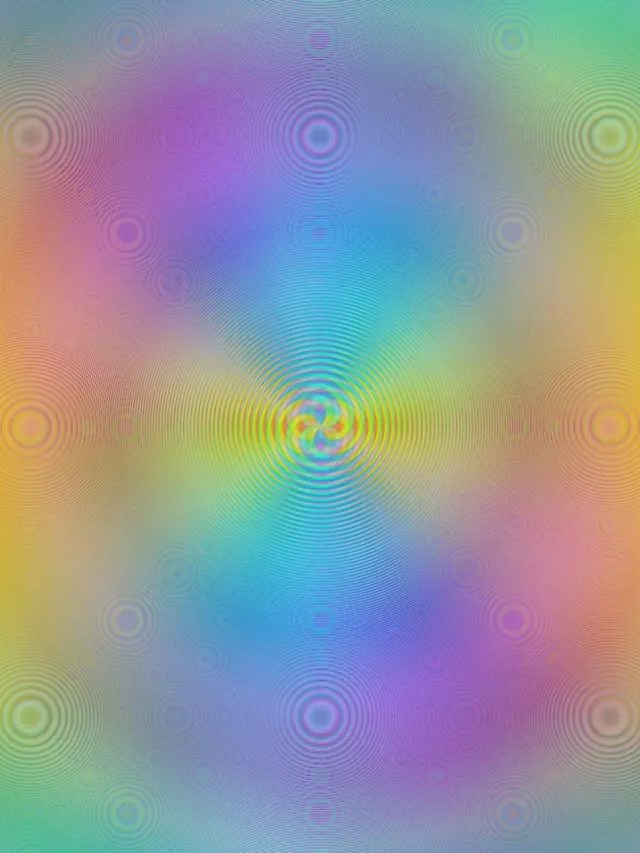 3:4 iPad Portrait 60FPS Vortex Motion Background - Rainbow Radial Pattern Live Wallpaper