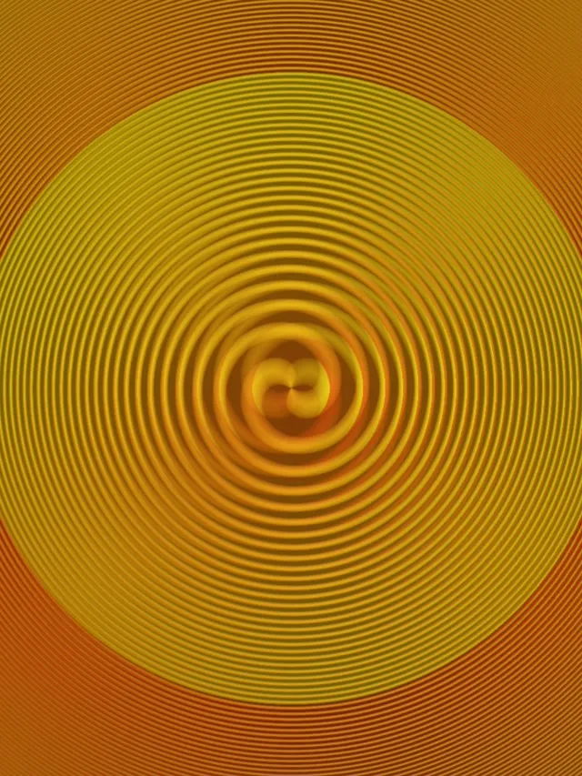 3:4 iPad Portrait 60fps Yellow Spiral Vortex Screensaver VJ Animation Motion