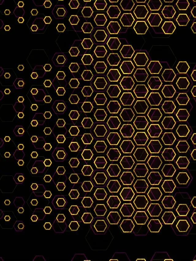 3:4 iPad Portrait | Hexagon Vortex 60FPS Screensaver | VJ Loop Animation
