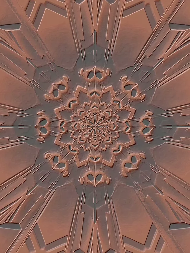 3:4 iPad Portrait Neon Tunnel Kaleidoscope VJ Loop 60fps Screensaver