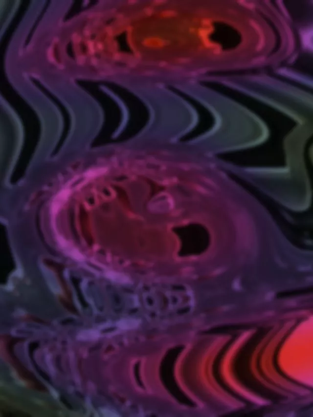 3:4 Mobile 60fps Screensaver Neon Tunnel Cascading Purple Light Visuals Loop