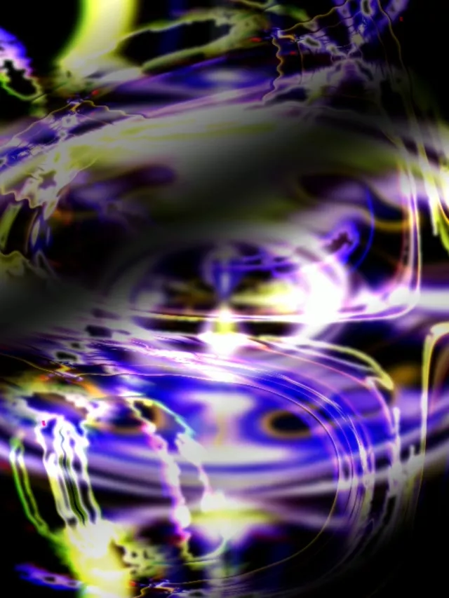 3:4 Vertical 60fps Neon Tunnel Screensaver Electrified Light Fractals Veejay Animation