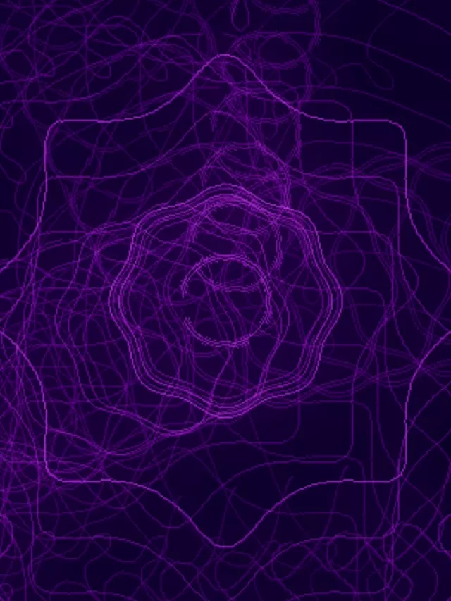 3:4 Vertical 60fps Screensaver - Neon Tunnel Rippling Crystalline Structure Vj Visual