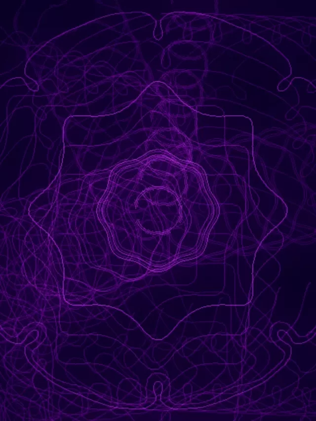 3:4 Vertical 60fps Screensaver Neon Tunnel Swirling Purple Dimensions Live Wallpaper