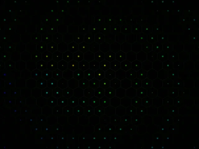 4:3 Classic | 60fps Abstract Screensaver Hexagon Particles VJ Live Wallpaper