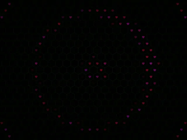 4:3 Classic | 60fps Animated Hearts Connection Motion Background Screensaver Loop