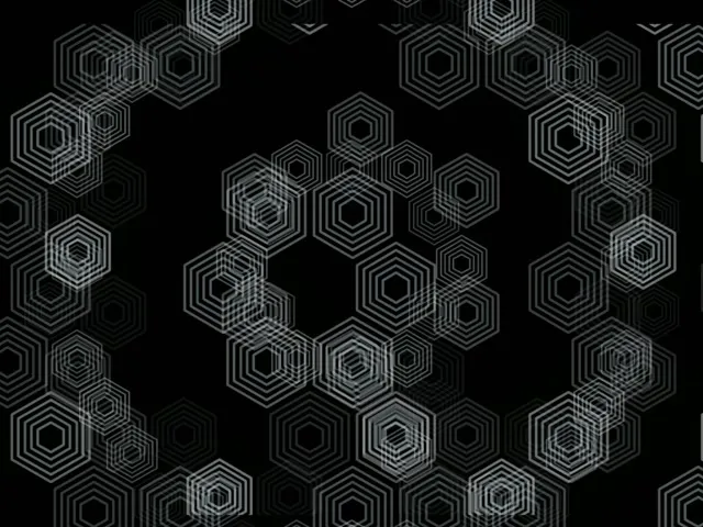 4:3 Classic | 60fps Hexagon Geometric Motion Background Screensaver VJ Broadcast