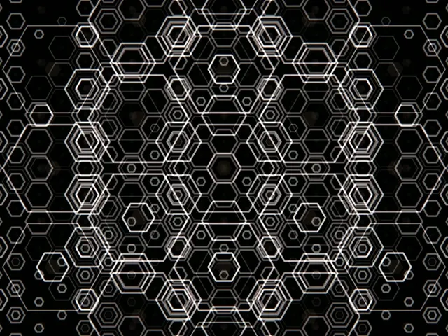 4:3 Classic 60fps Hexagon Geometric Motion Background VJ Loop