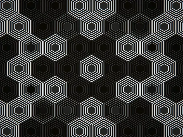 4:3 Classic | 60fps Hexagon Pattern Screensaver VJ Loop Background