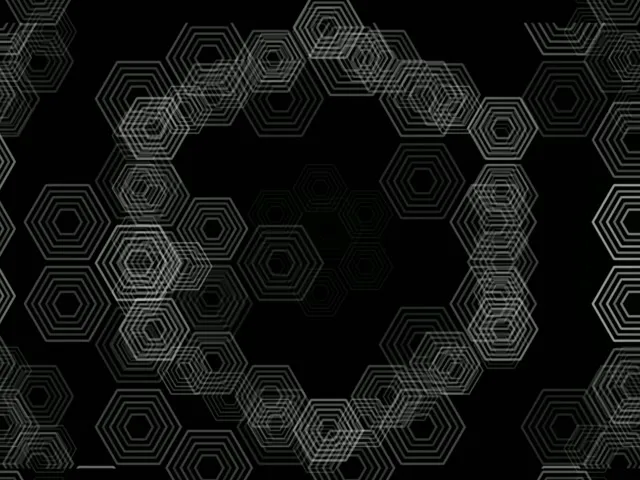 4:3 Classic | 60fps Hexagonal Geometric Motion Background Screensaver