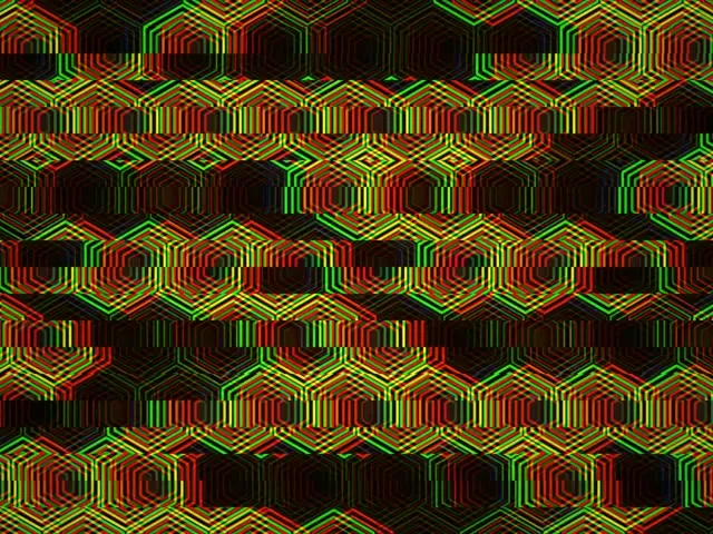 4:3 Classic | 60fps Neon Hexagon Live Wallpaper Screensaver Motion Loop