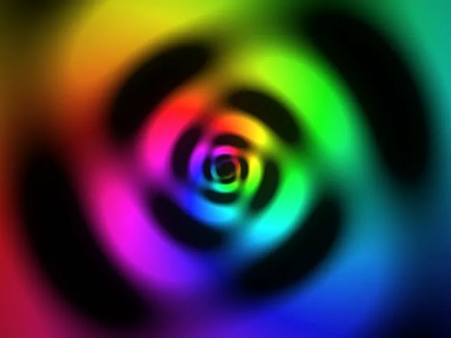 4:3 Classic | 60fps Screensaver | Colorful Spiral Vortex VJ Loop