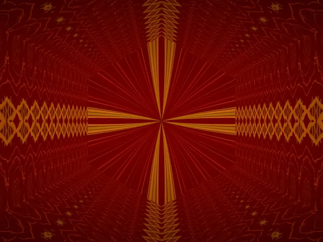 4:3 Classic 60fps Screensaver Neon Tunnel Pulsating Concentric Mandala Vj Content