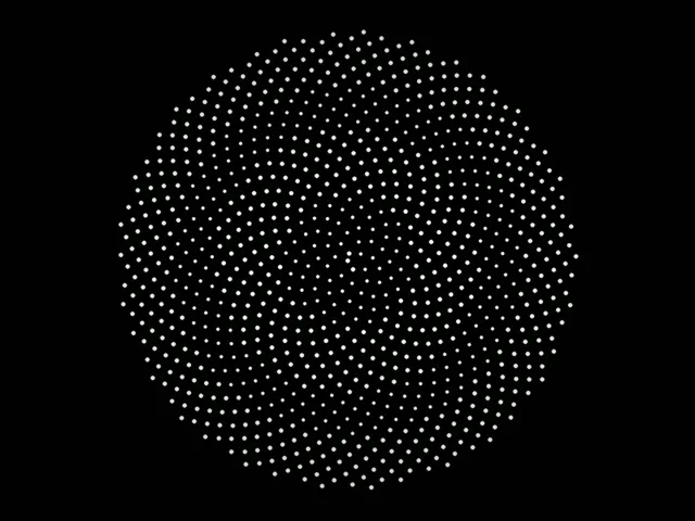 4:3 Classic | 60fps Screensaver - Particle Dots VJ Motion Background