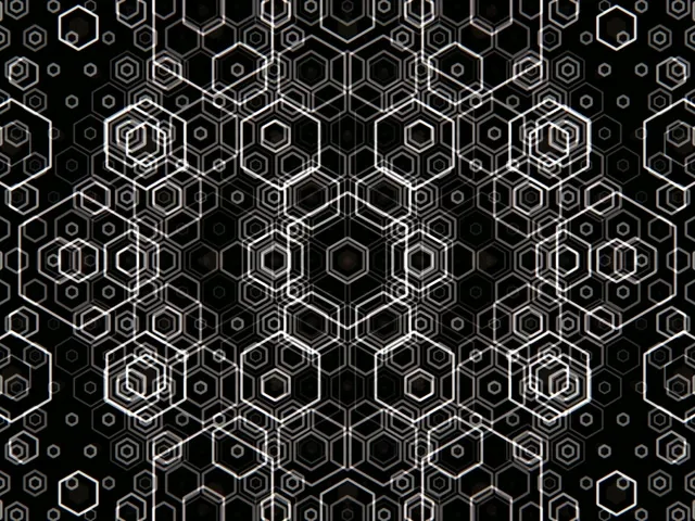4:3 Classic | 60fps Seamless Hexagonal Motion Background Screensaver