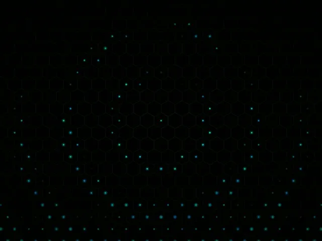 4:3 Classic | Cyan Glowing Network Particles 60fps Screensaver VJ Loop