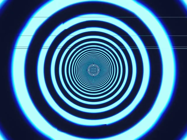 4:3 Classic | Glitch Concentric Loop 60fps Screensaver VJ Loop