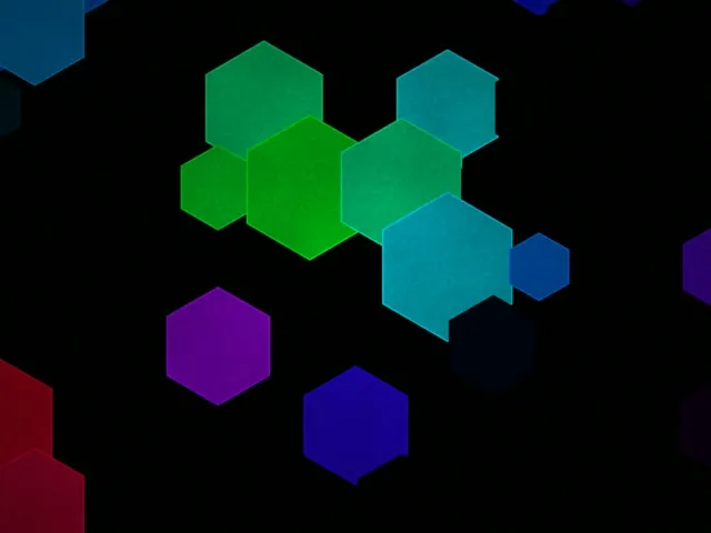 4:3 Classic Hexagon 60fps Screensaver | Colorful Animated Motion Background Loop