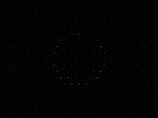4:3 Classic | Hexagon Network Loop 60fps VJ Screensaver Background