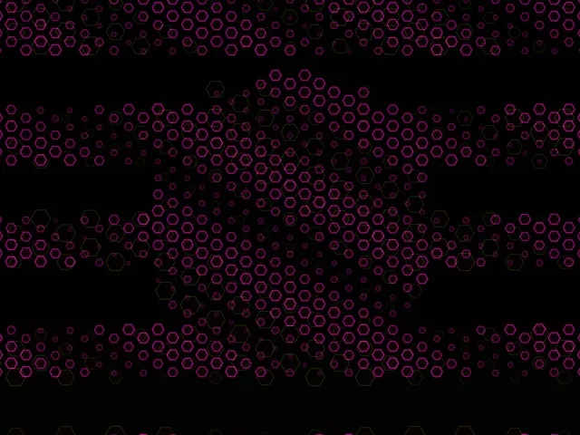 4:3 Classic | Neon Hexagon Dynamic Particles 60fps Screensaver VJ Background