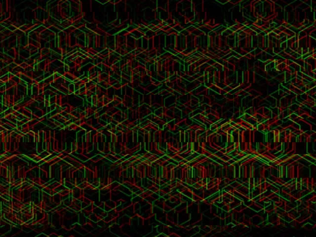 4:3 Classic | Neon Isometric Grid 60fps Screensaver VJ Background