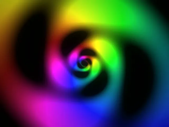 4:3 Classic | Neon Spiral 60fps Screensaver VJ Loop