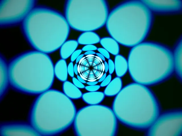 4:3 Classic | Tunnel Circle Glow 60fps Screensaver VJ Background