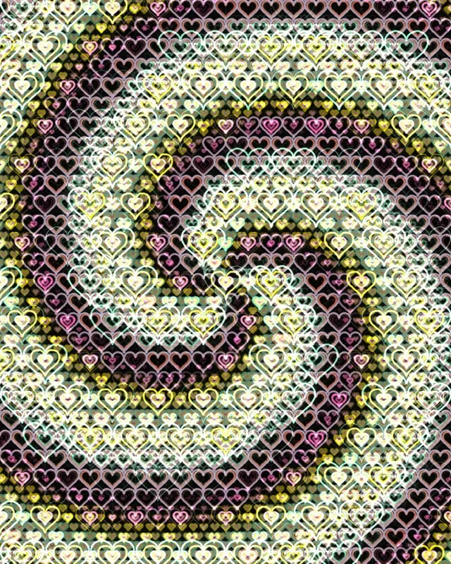 4:5 Instagram 60fps Elegant Heart Pattern Motion Background Screensaver