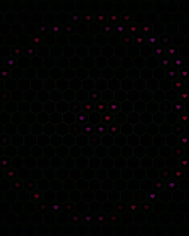 4:5 Instagram | 60fps Glowing Hearts Network Live Wallpaper 60fps Screensaver Loop