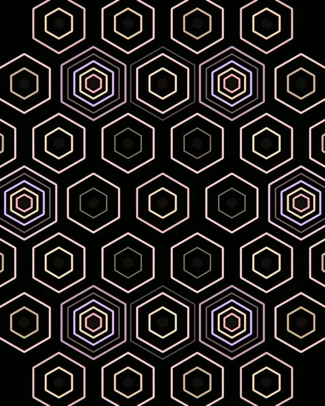 4:5 Instagram | 60fps Hexagon Geometric Live Wallpaper Screensaver VJ