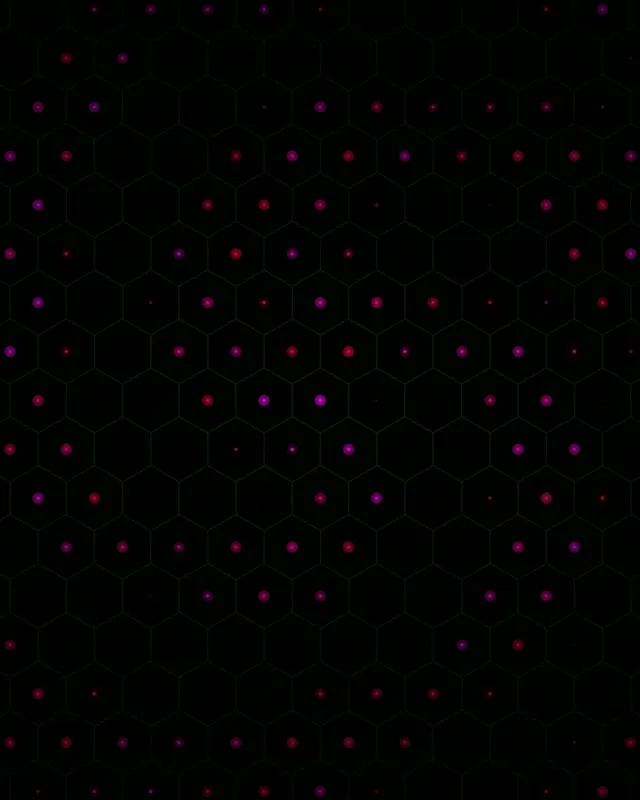 4:5 Instagram | 60fps Screensaver - Abstract Hexagonal Live Wallpaper Glowing Particles