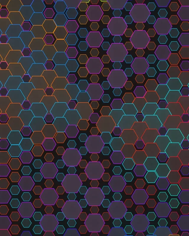 4:5 Instagram | 60fps Swirling Magenta Hexagon VJ Animation Screensaver