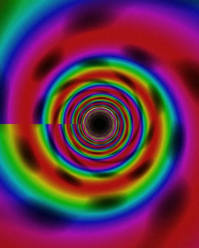 4:5 Instagram | Colorful Swirl 60fps Screensaver VJ Loop Display