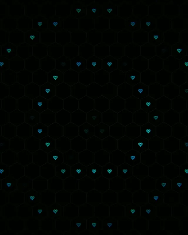 4:5 Instagram | Cyan Falling Hearts 60fps Screensaver Live Wallpaper