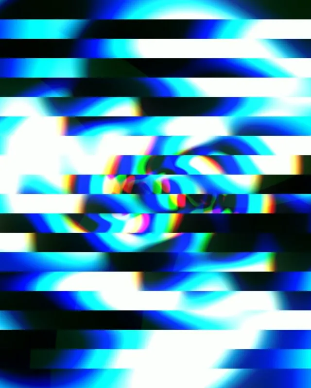 4:5 Instagram | Cyan Neon Digital Glitch 60fps Motion Wallpaper