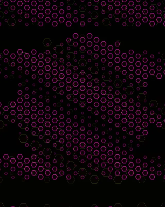 4:5 Instagram | Dynamic Neon Hexagon 60fps Screensaver Live Motion Background
