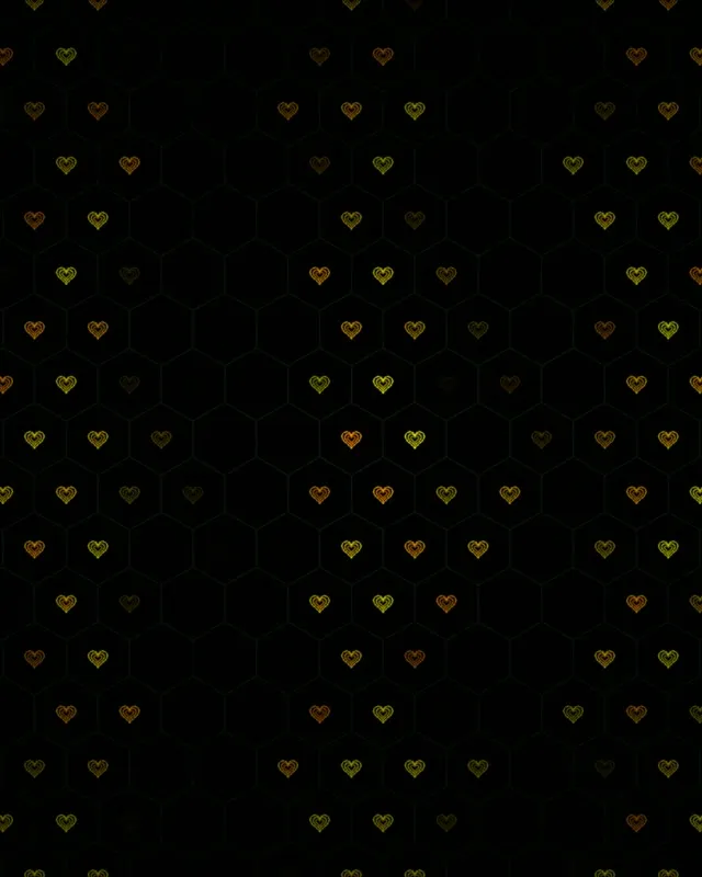 4:5 Instagram | Elegant Golden Hearts 60fps Screensaver Live VJ Wallpaper