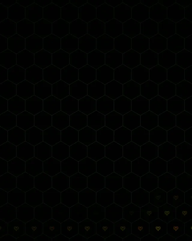 4:5 Instagram | Floating Gold Hearts Dark Hex 60fps Motion Background