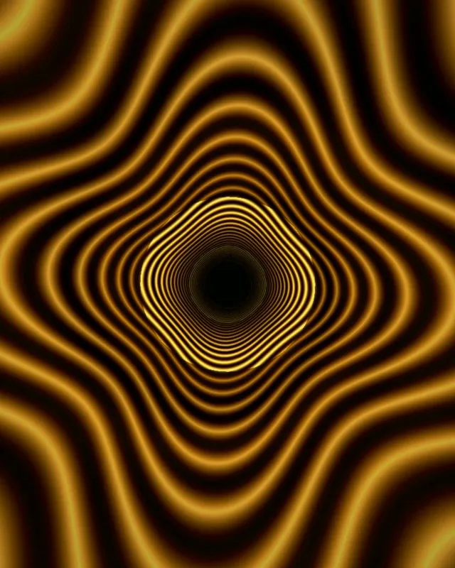 4:5 Instagram | Hypnotic Gold Waves 60fps Screensaver Live Loop