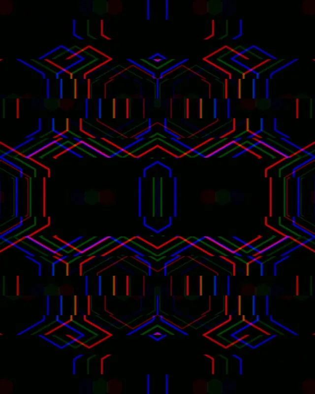 4:5 Instagram | Neon Geometric Hexagon 60fps Live Wallpaper Loop