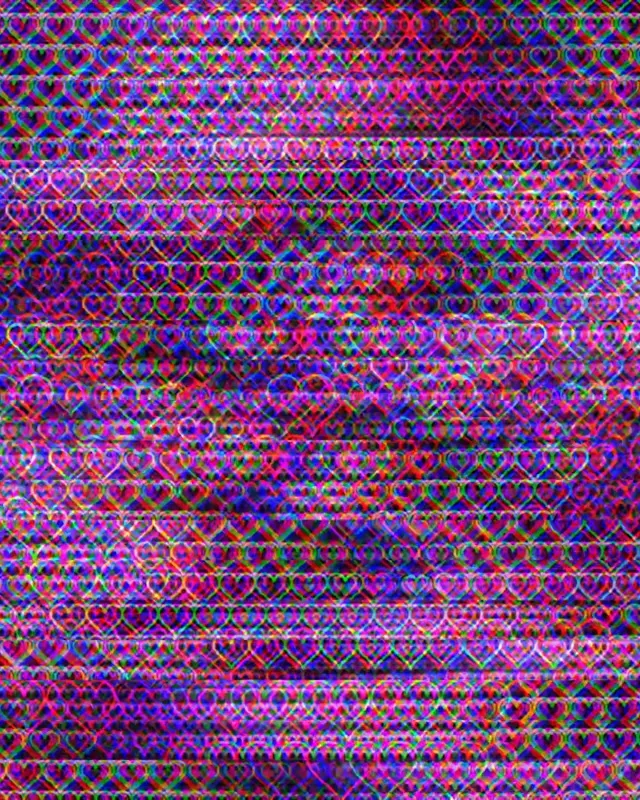 4:5 Instagram | Neon Hearts 60fps Live Motion Background