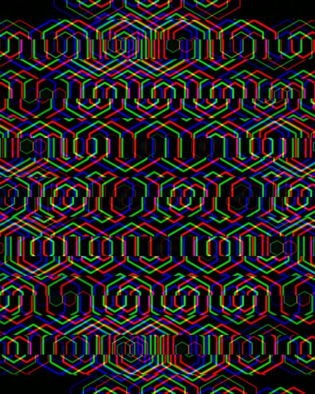 4:5 Instagram | Neon Hexagon 60fps Screensaver Live Wallpaper Loop