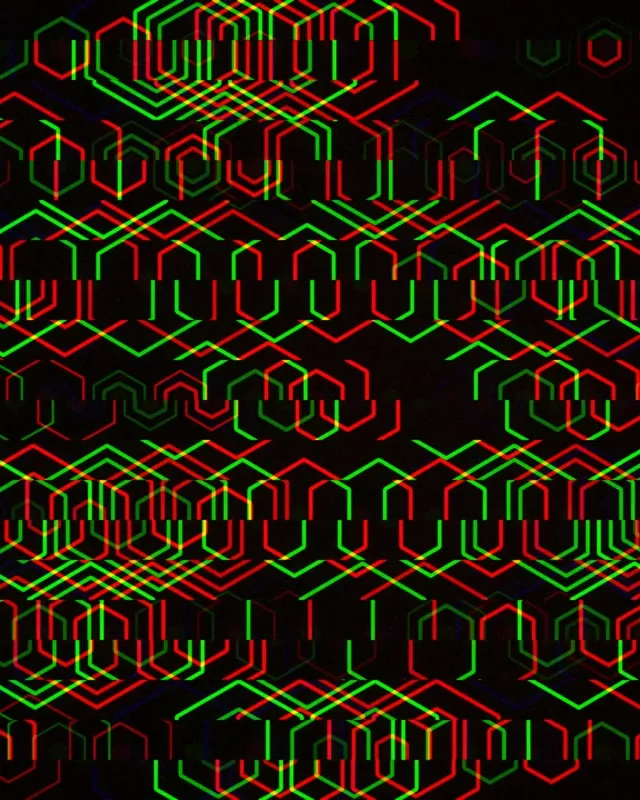 4:5 Instagram | Neon Hexagon Pattern 60fps VJ Loop Screensaver